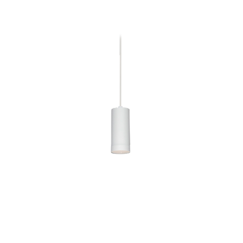 Colgante tubo 1 luz GU10 12cm blanco